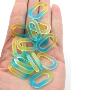 งานฝีมือโซ่เรซิ่นแบบเชื่อมต่อ  โซ่เรซิ่นหลากสีแบบกำหนดเอง  ของตกแต่งผนังทำมือ  โซ่เรซิ่นเชื่อมต่อแบบสั่งทำ - Product Image 1