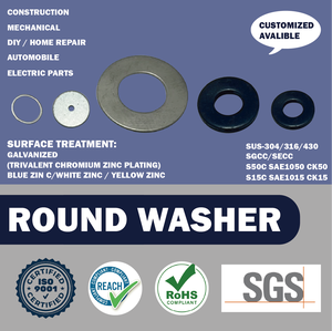 OEM ODM stamping carbon steel washer for car ,automobile Assembly . - Product Image 1