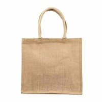Sac cadeau unisexe en tissu chiffon, personnalisé, imprimé, 100 % jute, écologique, réutilisable, léger, avec poignées, grande capacité, lavable, qualité export