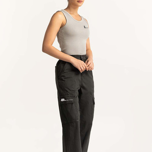 Camiseta sin mangas de punto acanalado informal para mujer, de algodón ecológico, de secado rápido, transpirable, con cuello redondo, para verano. - Product Image 6