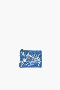 Elegant Flower Embroidery <b>Beaded</b> Coin Bag for Parties & Gifting <b>Beaded</b> Coin Clutch Mini Purse With Zip Closure Fashionable Bag - Product Image 4