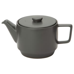Théière en céramique japonaise MIKASA Weekend Grey 550 ml, théière moderne avec couvercle, passe au micro-ondes et au lave-vaisselle, vaisselle T-789483 - Product Image 1