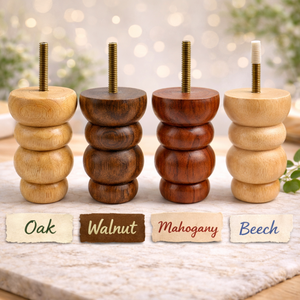 Short Wooden <b>Sofa</b> Legs Replacement Furniture Feet Natural Wood Cabinet Table Chair Legs Bulk Supply - Product Image 4