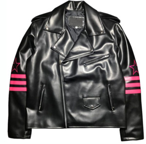 Chaqueta de cuero para hombre, moderna y elegante, con diseño personalizado, cremallera y corte ajustado, para un atuendo a la moda, estilo motociclista, diseño llamativo. - Product Image 6