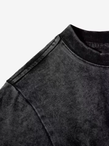 Soft Knitted Oversized Casual Streetwear Summer T-Shirt for Men - Product Image 2