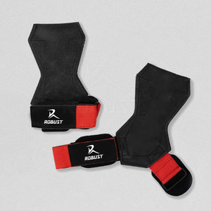 Correas de Agarre para Levantamiento de Pesas de Cuero Vacuno Transpirables y Ligeras para Uso en Gimnasio y Entrenamiento de Fuerza - Product Image 2