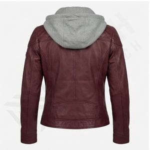 Tendance personnalisé femmes dernière conception chaud veste en cuir véritable à manches longues femmes veste en cuir 2025 personnalisé cuir dames - Product Image 3