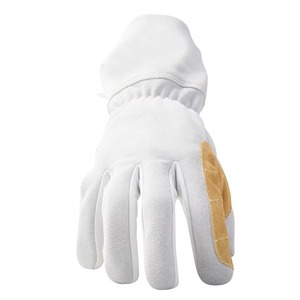 Gants de soudage en cuir doublé, résistants à la chaleur extrême, double isolation pour soudeurs MIG TIG - Product Image 4