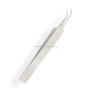 Pince à cils à pointe lisse en acier inoxydable pour extensions de cils, outil professionnel d'extension de cils 539 - Product Image 1
