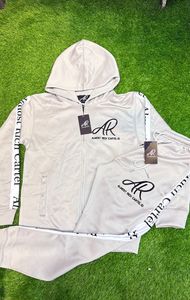 Custom Made Polyester Fleece <b>Embroidery</b> Logo Tracksuit Streetwear Style Men Sublimation Stripe Tracksuit <b>Set</b> - Product Image 3
