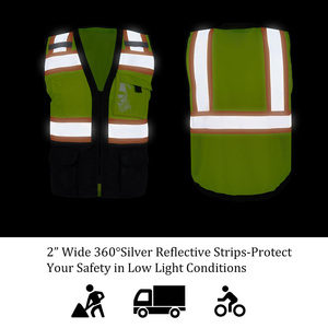 เสื้อแจ็คเก็ตสไตล์สตรีทสำหรับผู้ชาย แขนยาว ระบายอากาศได้ดี ผลิตจากโพลีเอสเตอร์ ใช้เป็นเสื้อกั๊กนิรภัยได้ - Product Image 3