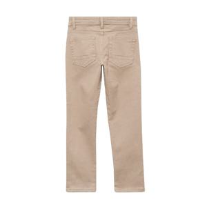 Pantalones de Algodón Twill Rectos y Ajustados para Niños con Logotipo Personalizado, Color Taupe, Casuales, con Cierre de Cremallera, Presillas para Cinturón, Cómodos, Ecológicos, Estilo Elegante - Product Image 2