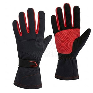 High Performance Winter Auto Racing <b>Gloves</b> Reinforced Palm Support Flame Retardant Nomex Fabric Non-Slip Closure for Precision - Product Image 4