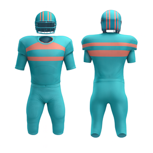 Uniforme de Fútbol Americano Personalizable para Hombre, Jersey y Pantalón de Poliéster de Manga Corta, Ajustado, Transpirable, con Diseño a Rayas - Product Image 3