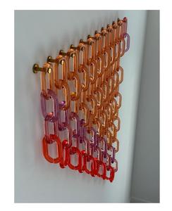 Modern Interior <b>Decorations</b> Resin <b>Wall</b> <b>Decorate</b> Chain Custom Make Resin Chain Links High Transparency Best Selling Item - Product Image 6