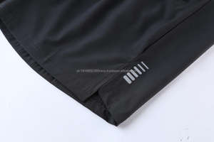 Verano gran oferta hombres poliéster Spandex gimnasio pantalones cortos correr entrenamiento cremallera bolsillo ropa deportiva gimnasio pantalones cortos - Product Image 5