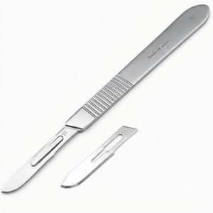 Professional No. <b>3</b> Surgical Scalpel Detachable Handle Long-Lasting Steel Blade Holder Easy Grip Manual Power Optitech <b>DS</b>-2101 - Product Image 2