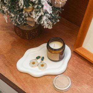 Plateau à bijoux en céramique pour femme, support de bagues, style nuage décoratif, pour la maison ou la chambre - Product Image 5