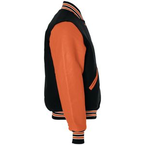 Veste de baseball en laine personnalisée pour homme, veste d'université en cuir véritable, veste d'hiver - Product Image 3