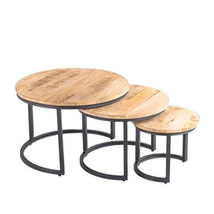 Table basse industrielle en métal Unicorn Handicrafts, moderne, pliable et portable pour salon, bureau à domicile, café, décoration - Product Image 4