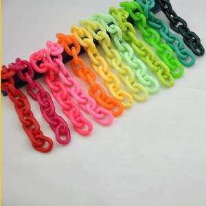 Cadena de pared de resina grande, estilo moderno, mezcla de colores, hecha a mano, punk, hueca, gruesa, larga, para decoración del hogar - Product Image 6