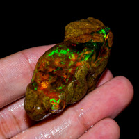 Ópalo Etíope 100% Natural de Excelente Calidad, Piedra Preciosa en Bruto para Joyería DIY, Certificado por Terceros