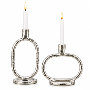 Porte-bougie de luxe en aluminium argenté, motif hippocampe, base étoile de mer, chandelier en métal, thème océan, centre de table pour la décoration de la maison et des hôtels - Product Image 5