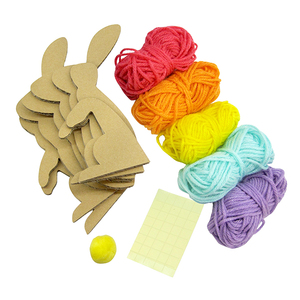 Kit de Manualidades Educativo DIY con Hilos para Enrollar Conejos, Fácil y Divertido, para Niños de 7+ Años, Juguete de Rompecabezas de Cartón - Product Image 3
