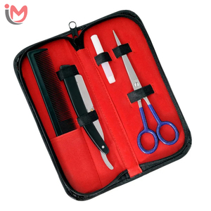 Kit de Peluquería Profesional: Tijeras de Corte de Pelo Rectas de Acero Inoxidable para Diestros, Ligeras, 32 Dientes, Punta Afilada, Mango de Acero, OEM - Product Image 4