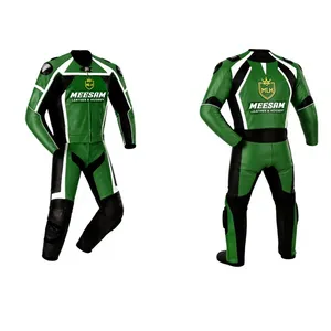 ชุดแข่งรถมอเตอร์ไซค์หนังแท้ ชุดมอเตอร์ไซค์หนังหนา ผลิตในประเทศปากีสถาน ชุดขับขี่มอเตอร์ไซค์ ชุดแข่งรถคุณภาพพรีเมียม Kangaroo - Product Image 1