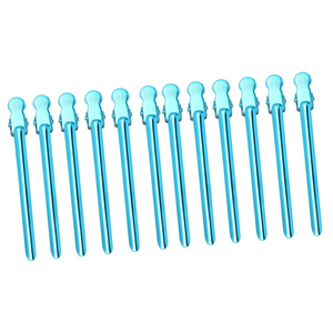 Pinces de sectionnement de cheveux robustes en acier inoxydable bleues pour salon de coiffure, accessoires de maintien pour barrettes - Product Image 1