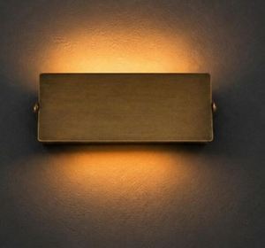 Charlotte Solid Brass Wall <b>Sconce</b> | Mid Century Modern Rotating <b>Light</b> 1960s French Style Minimalist Bronze Wall Lamp Rectangular - Product Image 1