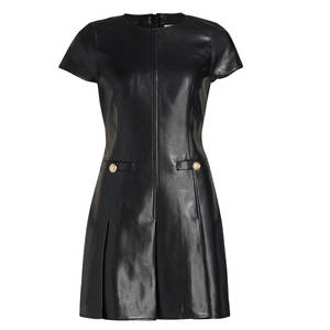 Vestido Lápiz de Cuero Genuino Transpirable de Último Diseño para Mujer, Ajuste Cómodo, Ideal para el Trabajo - Product Image 1