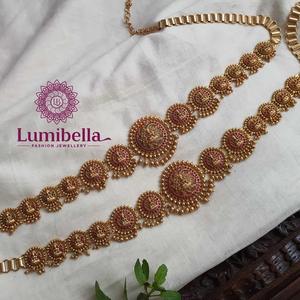 Laxmi 18K Gold Plated Crystal Belly Chain-Fashion Body Jewelry for Party & Wedding - Product Image 1