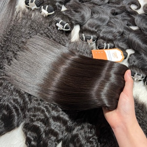 100g par faisceaux gamme de longueurs 8 ''à 32'' cheveux humains vietnamiens couleur naturelle os droite trame couture faisceau - Product Image 1