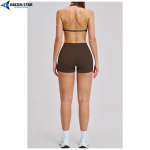 Women Mid Waist Leggings Solid Eco-Friendly Breathable Yoga Set Push Sports Bra Front Logo Workout Fitness Clothing 2-Piece Set - Product Image 4