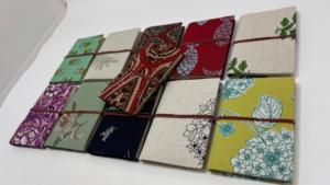 Silk Screen Printed Cotton Handmade Paper <b>Journal</b> Notebook with Fabric Cover Eco Friendly <b>Writing</b> Diary OEM Wholesale - Product Image 2