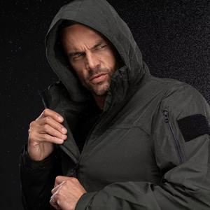 Chaqueta Cortavientos de Lona Personalizada de Alta Calidad para Hombre, Transpirable, Resistente al Viento, Informal, para Invierno - Product Image 2
