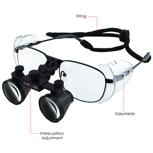 Loupes dentaires haute résolution 2,5X de style Galiléen, loupe chirurgicale avec monture en alliage de nickel pour dentistes et hygiénistes - Product Image 5