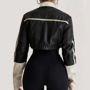 Chaqueta de Motocicleta de Piel de Oveja Auténtica para Mujer, Marca PIHA SPORTS, Tejida, Manga Larga, Resistente al Viento, Transpirable, Estilo Vintage de Invierno, con Cierre - Product Image 1
