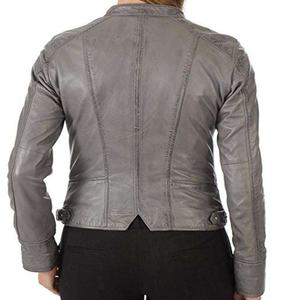 Vestes en cuir personnalisées de haute qualité à prix avantageux, veste en cuir véritable, veste en cuir pour femmes, veste en cuir de moto - Product Image 3