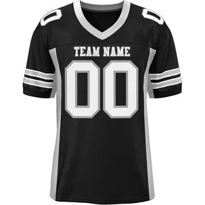 Youth American <b>Football</b> <b>Jersey</b> Interlock Fabric Digital Print Custom Logo Private Label Supplier Breathable Teamwear - Product Image 5