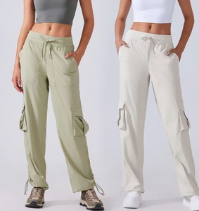 Nouveautés Automne – Pantalon Cargo Décontracté Taille Haute à Séchage Rapide pour Femme, en Toile 100% Coton, Idéal pour le Sport, la Course et la Randonnée - Product Image 3