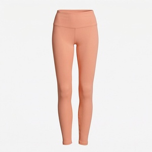Leggings Deportivos de Cintura Alta, Color Sólido Personalizado, Logotipo Personalizado, Tallas Grandes, Ropa Deportiva para Mujer, Trajes de Gimnasio - Product Image 1