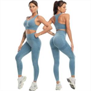 Women Breathable New Arrived Jumpsuits High Waist Full Length 3 Pieces Customized Four Way Stretch Activewear <b>Tracksuit</b> - Product Image 2