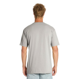 T-shirt pour homme, coupe ajustée, manches courtes, col rond, tissé en polyester/coton, uni, décontracté, classique, 180g, écologique, séchage rapide - Product Image 4
