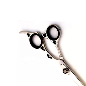 Ciseaux de barbier professionnels pliables en acier inoxydable de 6,5 pouces à manche moyen, pour droitiers, à pointe arrondie, pour salon de coiffure - Product Image 6