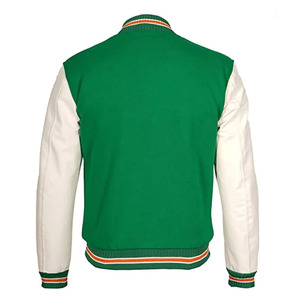 <b>Men</b> varsity <b>jacket</b> Shoulder Cotton breathable fabric long sleeve design stand collar button custom logo printing varsity <b>jacket</b> - Product Image 4