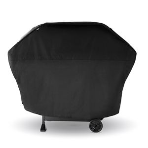 Heavy Duty Waterproof <b>BBQ</b> Grill Cover for 3-4 Burner Gas Grills Fits up to 62 Inch Wide XL Size 600D Polyester Black - Product Image 1