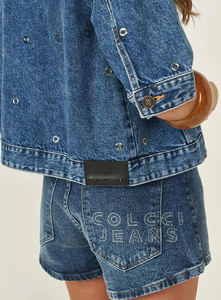 Shorts en jean pour femmes à prix d'usine, confortables, taille basse, personnalisables, ensembles de shorts en jean - Product Image 5